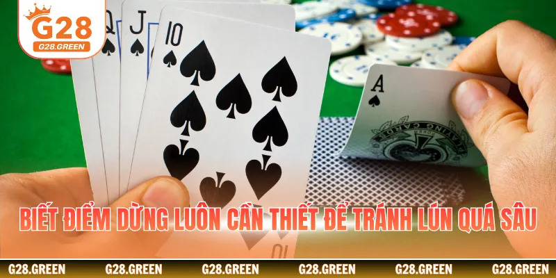 Biết điểm dừng luôn cần thiết để tránh lún quá sâu